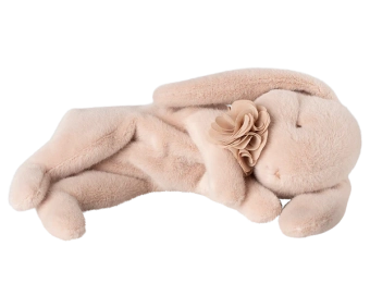 maileg sleeping bunny plush, small - powder