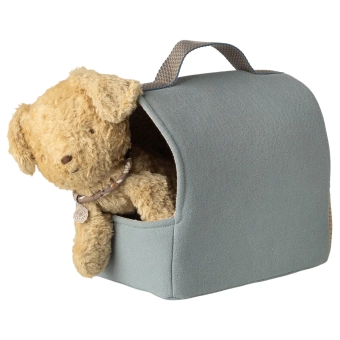 maileg pet carrier - dusty blue | Kinderfeestwinkel | Speelgoedwinkel | Feestwinkel | Kinderwinkel | Amsterdam