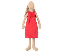 maileg bunny size 3 in summerdress - red