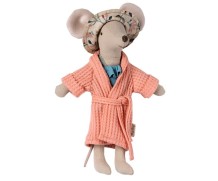 maileg bathrobe - coral