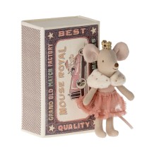 maileg princess mouse, little sister in matchbox