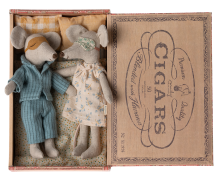 maileg mum and dad mice in cigarbox | Kinderfeestwinkel | Speelgoedwinkel | Feestwinkel | Kinderwinkel | Amsterdam