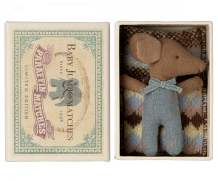 maileg sleepy wakey baby mouse in matchbox - blue | Kinderfeestwinkel | Speelgoedwinkel | Feestwinkel | Kinderwinkel | Amster