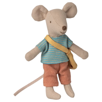 maileg little brother mouse with bag
