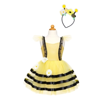 bumble bee dress with headband (3-4 jr) | Kinderfeestwinkel | Speelgoedwinkel | Feestwinkel | Kinderwinkel | Amsterdam
