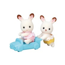 sylvanian families twin chocolate rabbit