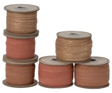 maileg ribbon, 25m - soft coral