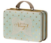 maileg suitcase, metal - angel