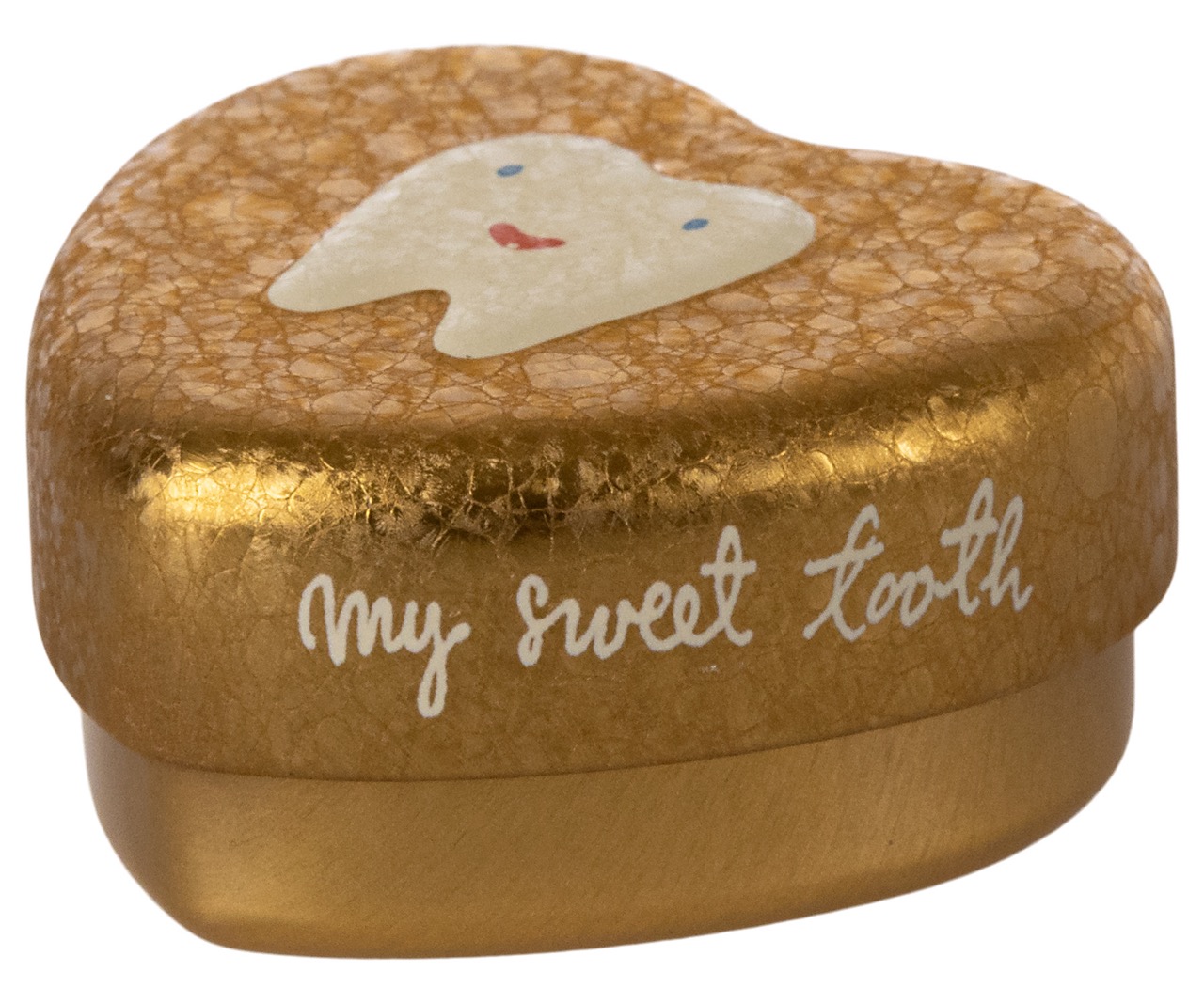 maileg tooth box - gold