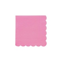 meri meri deep pink simply eco napkins, small (20 st)