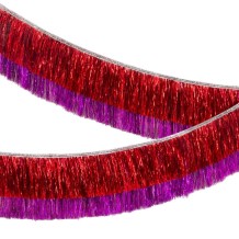 meri meri red & pink tinsel garland