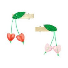 meri meri cherry bead hair clips