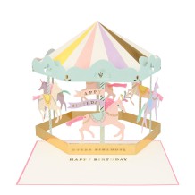 meri meri carousel stand-up card