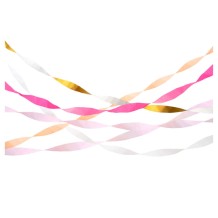 meri meri pink crepe streamers