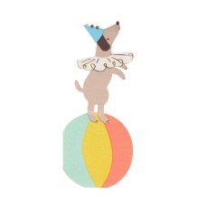 meri meri circus dog napkins (16 st)