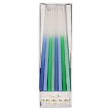 meri meri blue dipped tapered candles