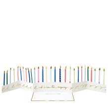 meri meri candle concertina card
