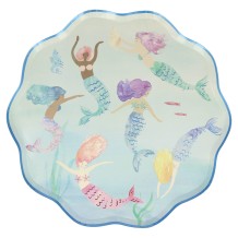 meri meri mermaid swimming plates