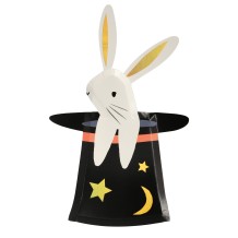 meri meri bunny in hat shaped plates