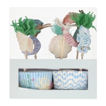 meri meri mermaid cupcake kit | Kinderfeestwinkel | Speelgoedwinkel | Feestwinkel | Kinderwinkel | Amsterdam