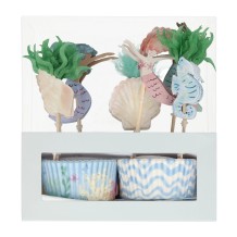 meri meri mermaid cupcake kit