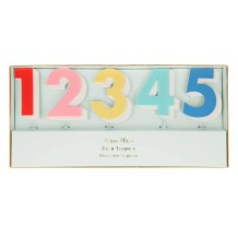meri meri rainbow number acrylic toppers (10 st) | Kinderfeestwinkel | Speelgoedwinkel | Feestwinkel | Kinderwinkel | Amsterd