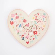 meri meri valentine heart die cut plates