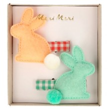 meri meri felt bunny hair clips