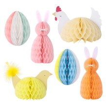 meri meri easter honeycomb decorations