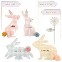 meri meri gingham bunnies egg hunt kit | Kinderfeestwinkel | Speelgoedwinkel | Feestwinkel | Kinderwinkel | Amsterdam