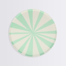 meri meri mint stripe plates - small | Kinderfeestwinkel | Speelgoedwinkel | Feestwinkel | Kinderwinkel | Amsterdam