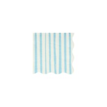 meri meri blue stripe napkins, small