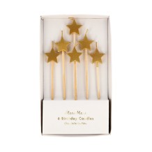 meri meri gold star candles
