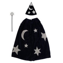 meri meri blue velvet wizard costume | Kinderfeestwinkel | Speelgoedwinkel | Feestwinkel | Kinderwinkel | Amsterdam
