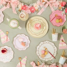 meri meri laduree paris floral napkins, small