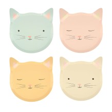 meri meri cute kitten plates | Kinderfeestwinkel | Speelgoedwinkel | Feestwinkel | Kinderwinkel | Amsterdam