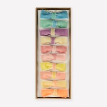 meri meri pastel velvet mini bow clips