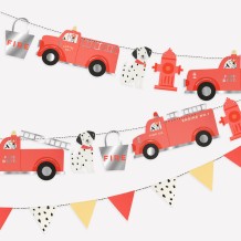 meri meri fire truck garland