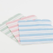meri meri ticking stripe napkins, small
