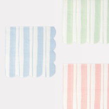 meri meri ticking stripe napkins, small
