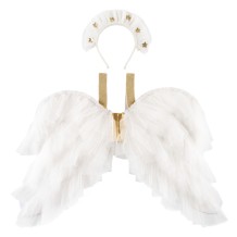 meri meri tulle ruffle angel wings & headband