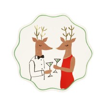 meri meri mr & mrs reindeer plates | Kinderfeestwinkel | Speelgoedwinkel | Feestwinkel | Kinderwinkel | Amsterdam