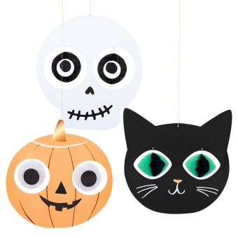 meri meri halloween heads hanging decoration | Kinderfeestwinkel | Speelgoedwinkel | Feestwinkel | Kinderwinkel | Amsterdam