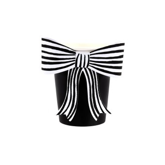 meri meri black & white bow cups | Kinderfeestwinkel | Speelgoedwinkel | Feestwinkel | Kinderwinkel | Amsterdam