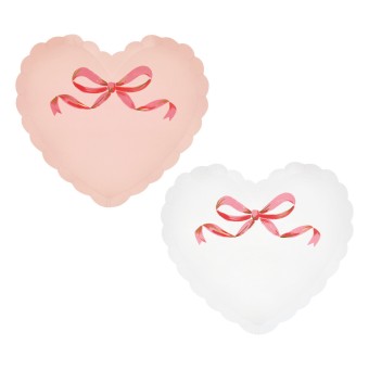 meri meri coquette heart plates