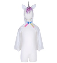 toddler unicorn cape - wit (2-3 jr)