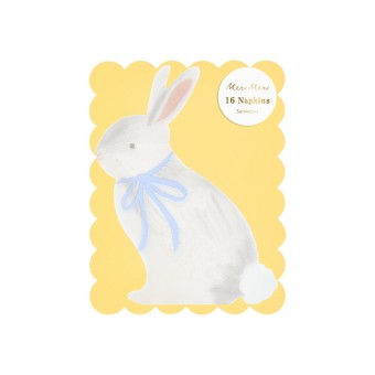 meri meri bunny with bow napkins | Kinderfeestwinkel | Speelgoedwinkel | Feestwinkel | Kinderwinkel | Amsterdam