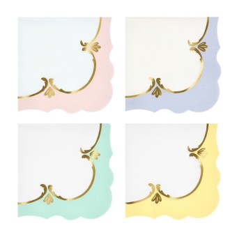meri meri rococo pastel napkins, small | Kinderfeestwinkel | Speelgoedwinkel | Feestwinkel | Kinderwinkel | Amsterdam