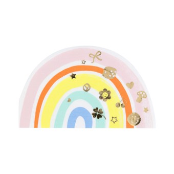 meri meri charm party rainbow napkins