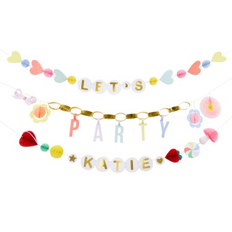 meri meri charm party garland set